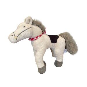 Little White Company Horse Pony Soft Toy Plush Comforter Scarf